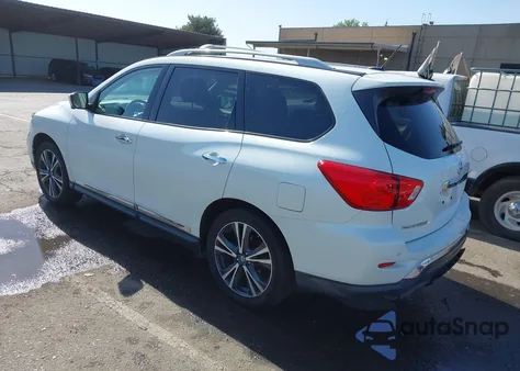 2018 Nissan Pathfinder Platinum из США, поврежденный, VIN 5N1DR2MM5JC609208